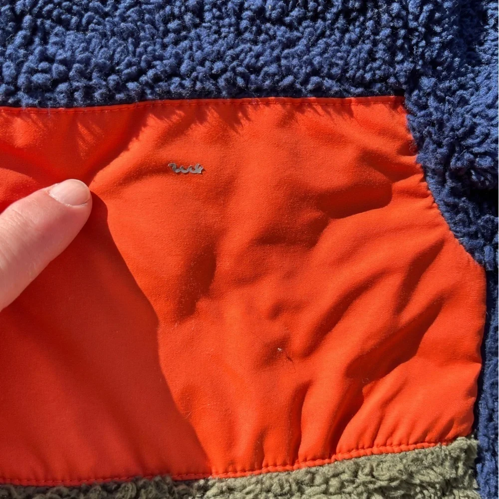 Kid's Eddie Bauer Jacket Multicolor Fleece M‎ Soft Full Zip Outdoor Visibility